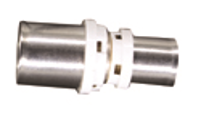 Persfitting rechte verloopkoppeling messing – 26 mm x 16 mm