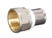 Perskoppeling met binnendraad messing – 16 mm x 1/2"